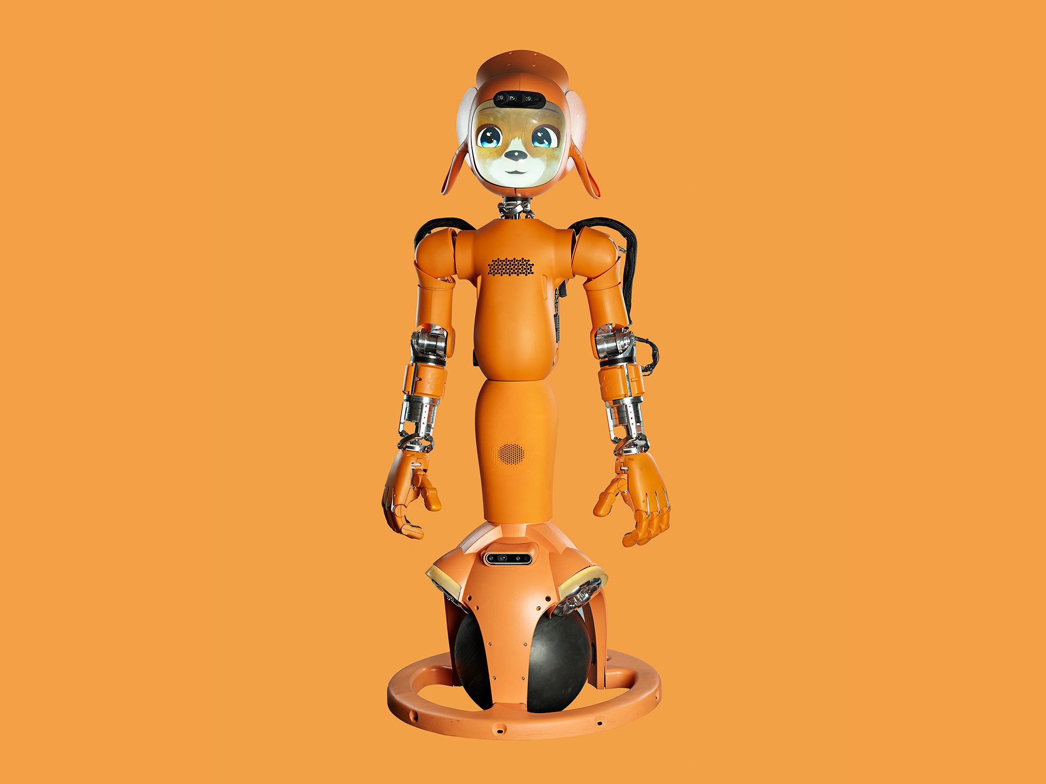 Mirokaï by Enchanted Tools — orange character humanoid robot